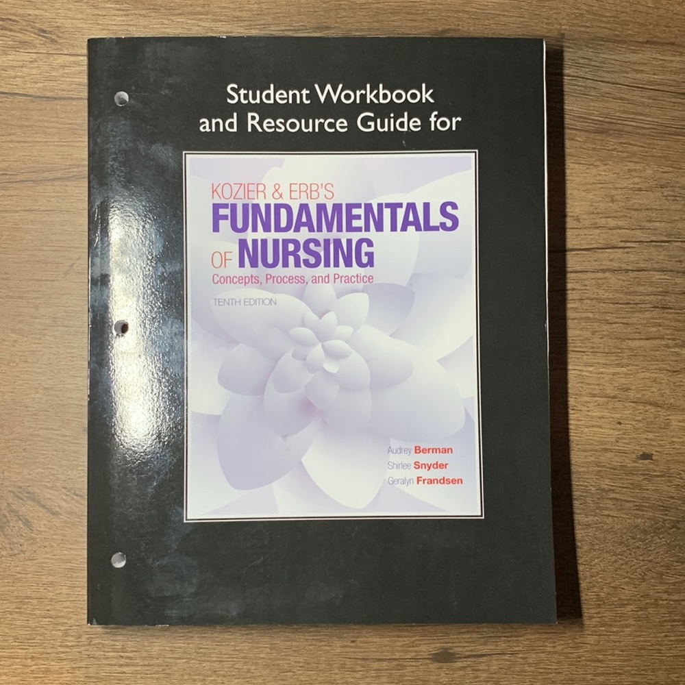 Student workbook Fundamentals of Nursing